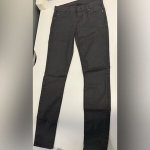 7 for All Mankind “the skinny” jeans black size 26